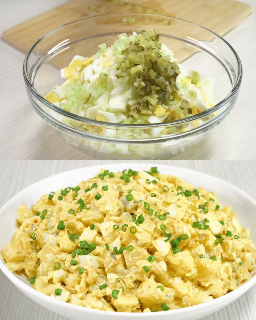 Creamy Potato Salad with Egg finished dish