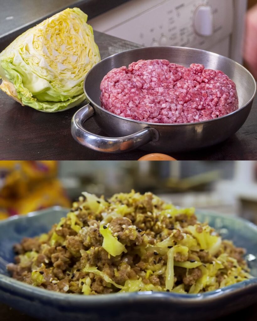 Keto-Friendly Sautéed Cabbage with Ground Beef