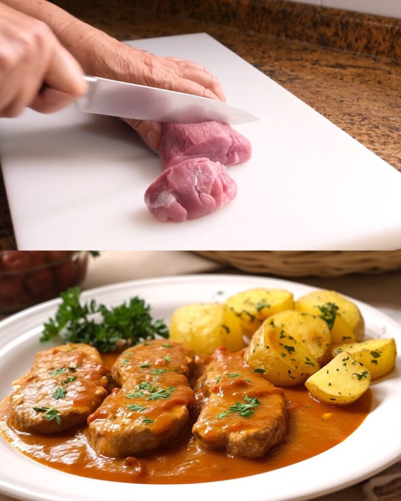 Pork Tenderloin in Traditional Sauce finished dish