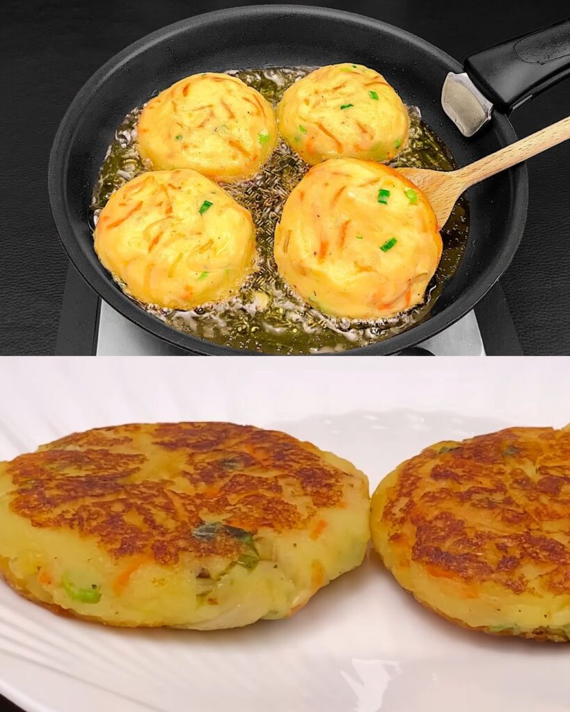 Potato and Carrot Cheese Patties: