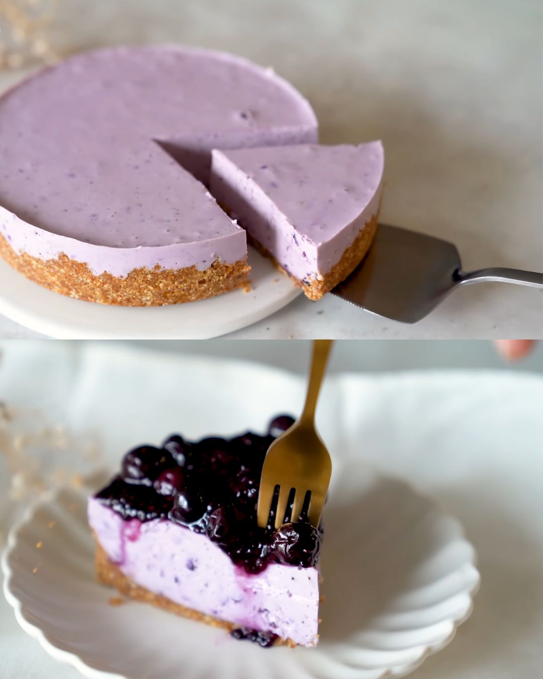 No-Bake Blueberry Cheesecake