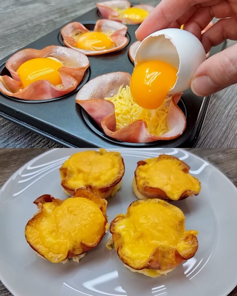 Ham Egg Simple Breakfast