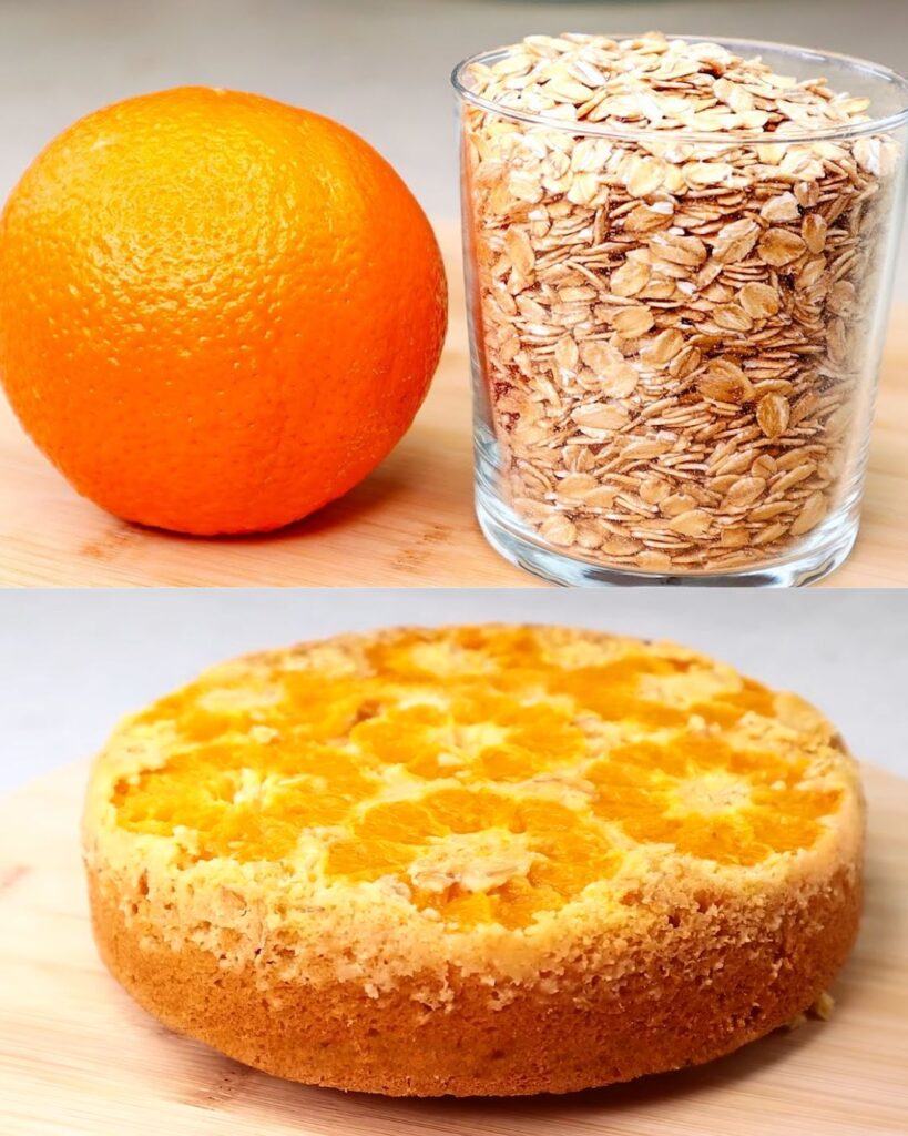Oatmeal Orange Cake finished dish