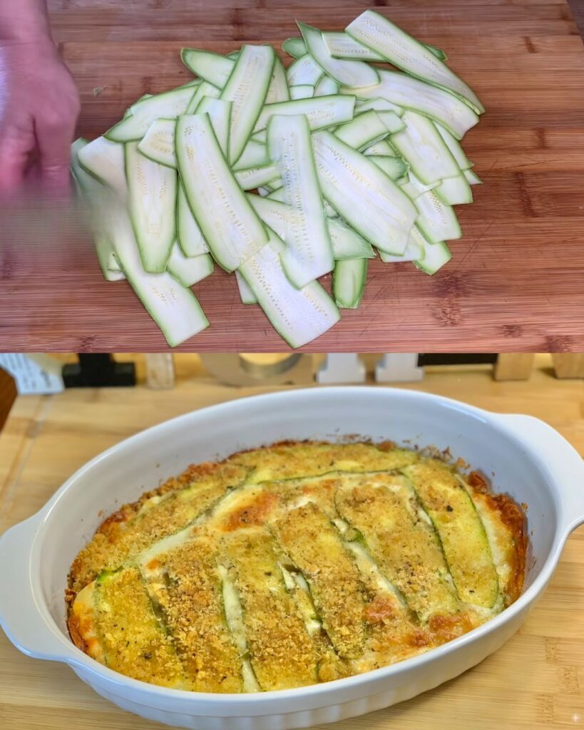 Baked Zucchini (No Frying, Everything Raw) finished dish