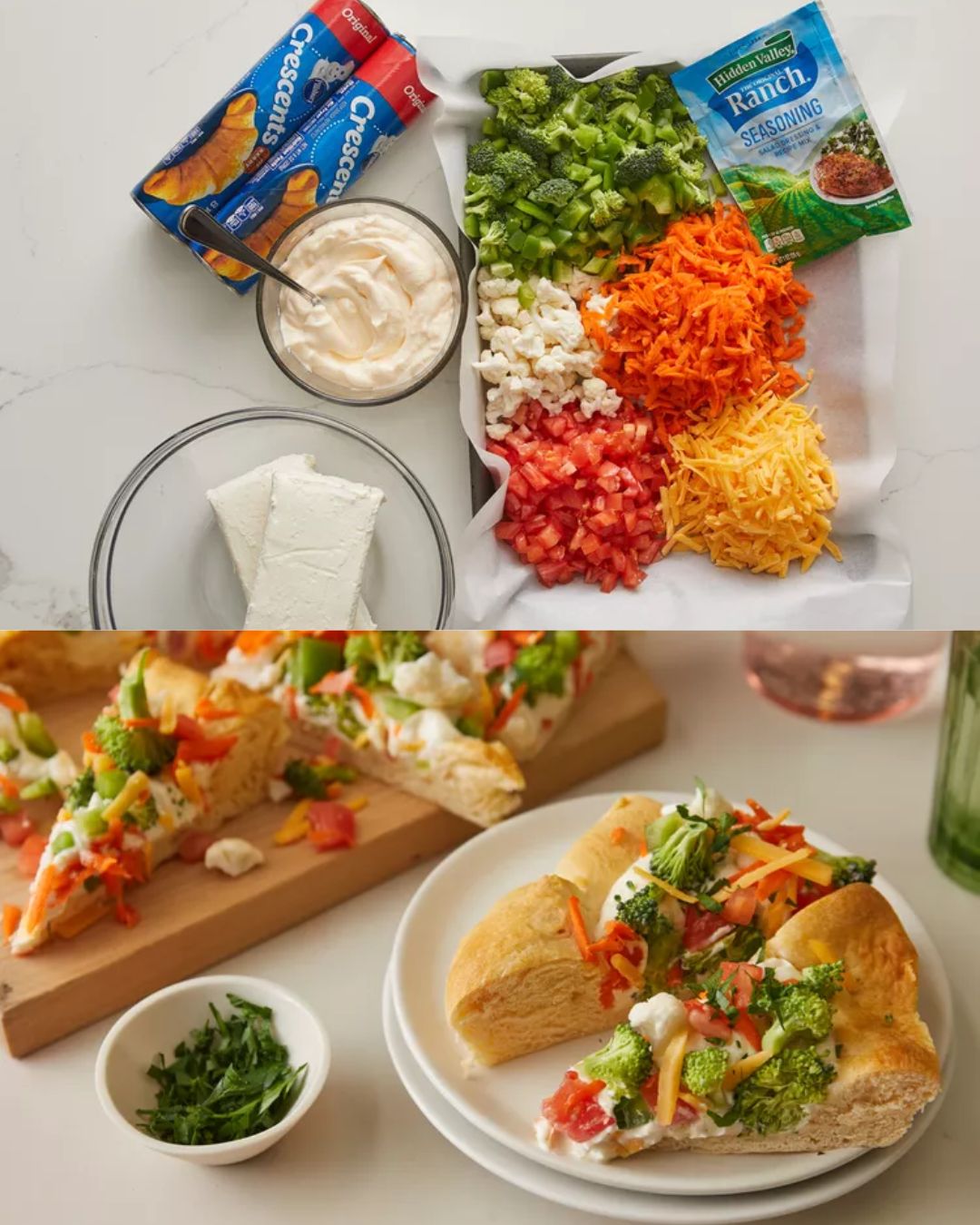 Veggie Crescent Roll Appetizer