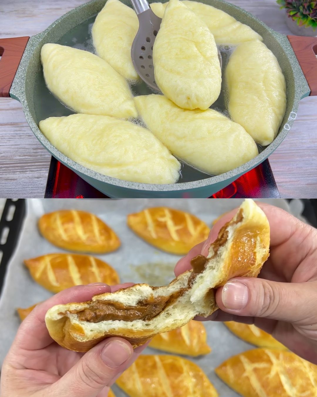 Soft Dough Pretzels with Sweet Filling