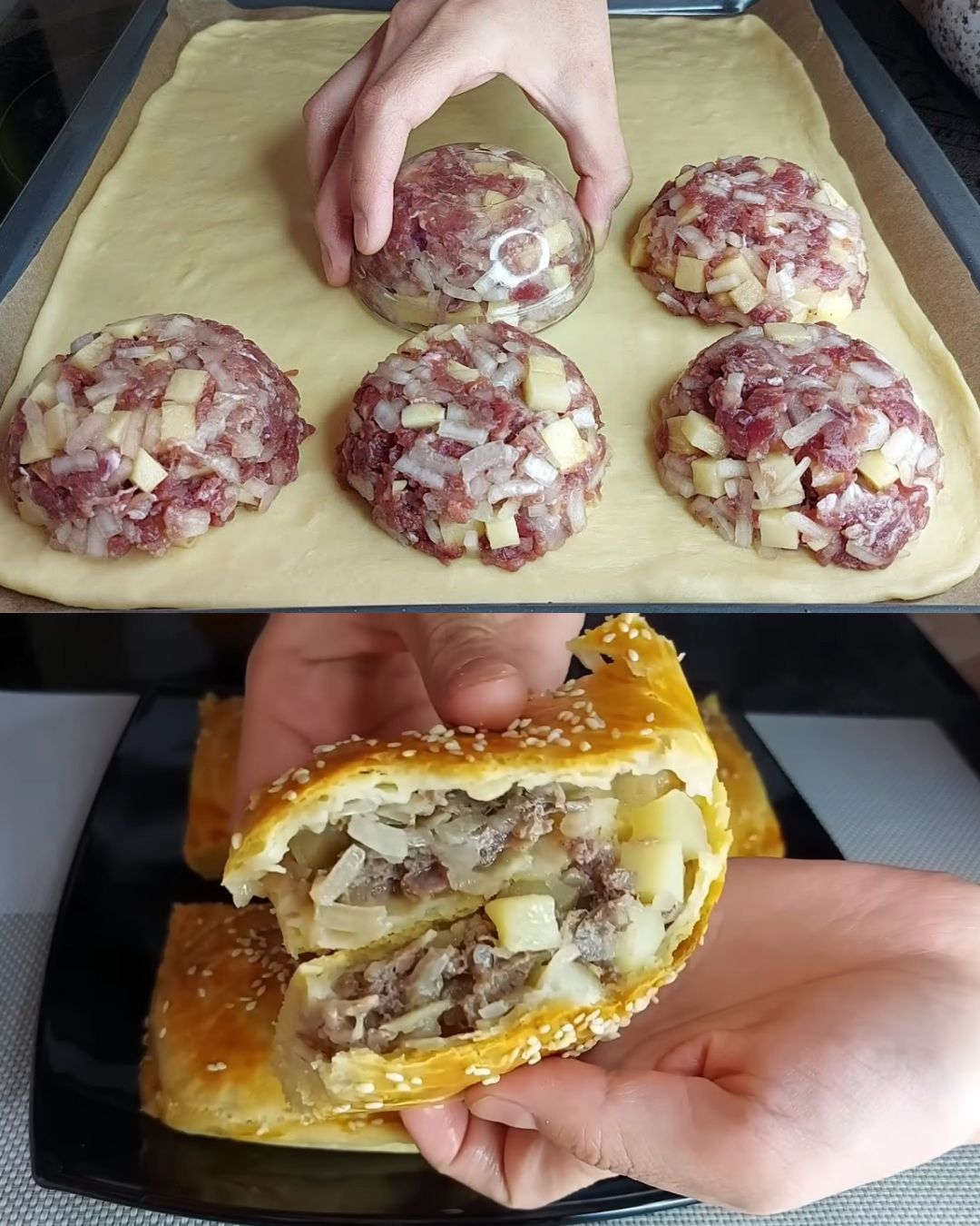 Meat and Potato Pastries
