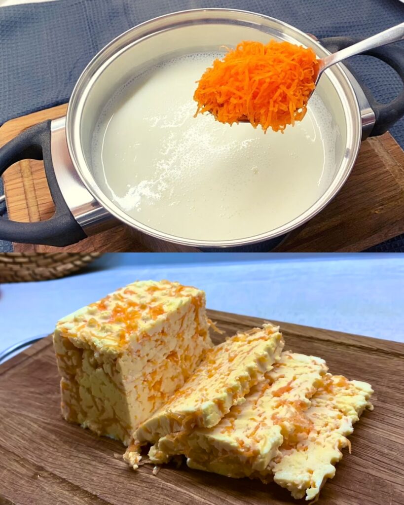 Delicate Cheese with Carrot finished dish