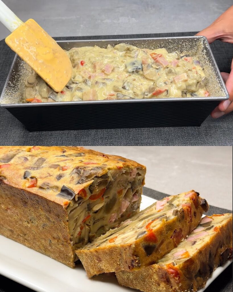Eggplant and Ham Casserole finished dish