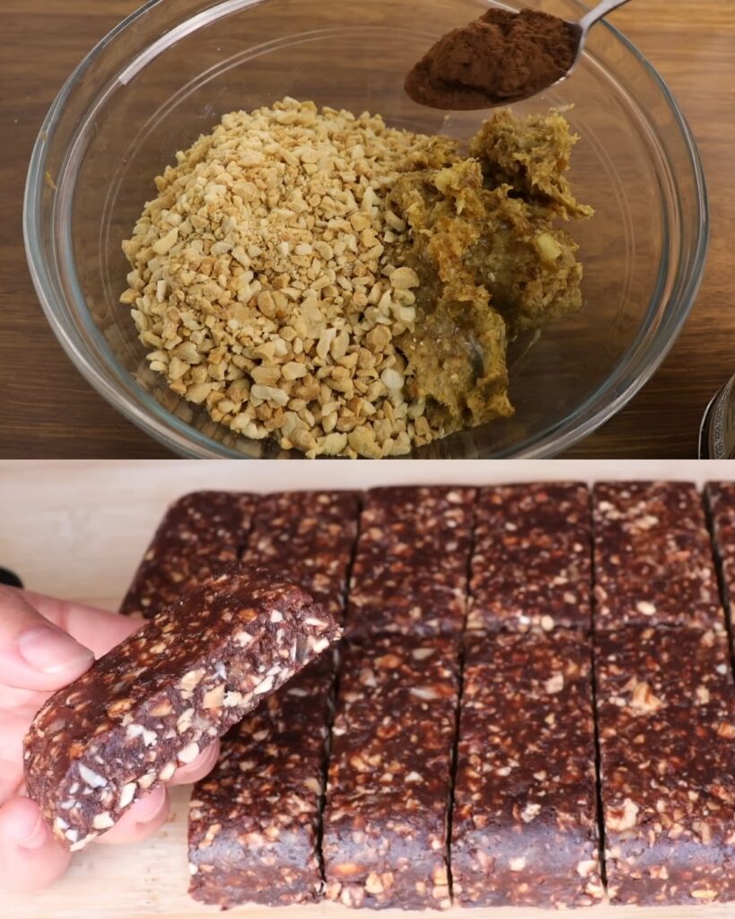 Date and Peanut Energy Bars finished dish