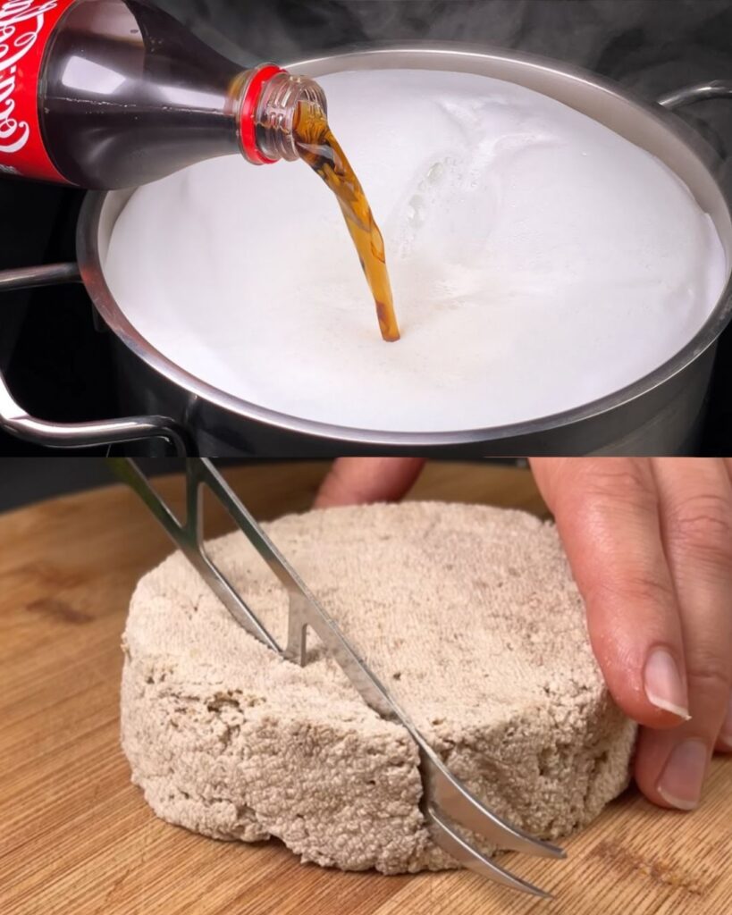 Homemade Cheese with Coca-Cola finished dish