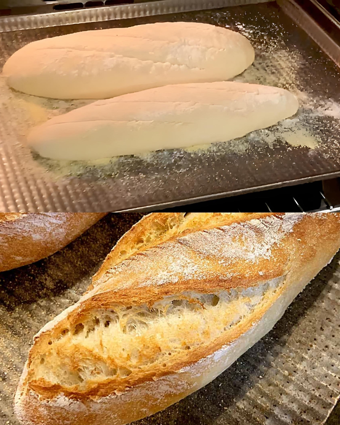 Easy No-Knead French Baguettes