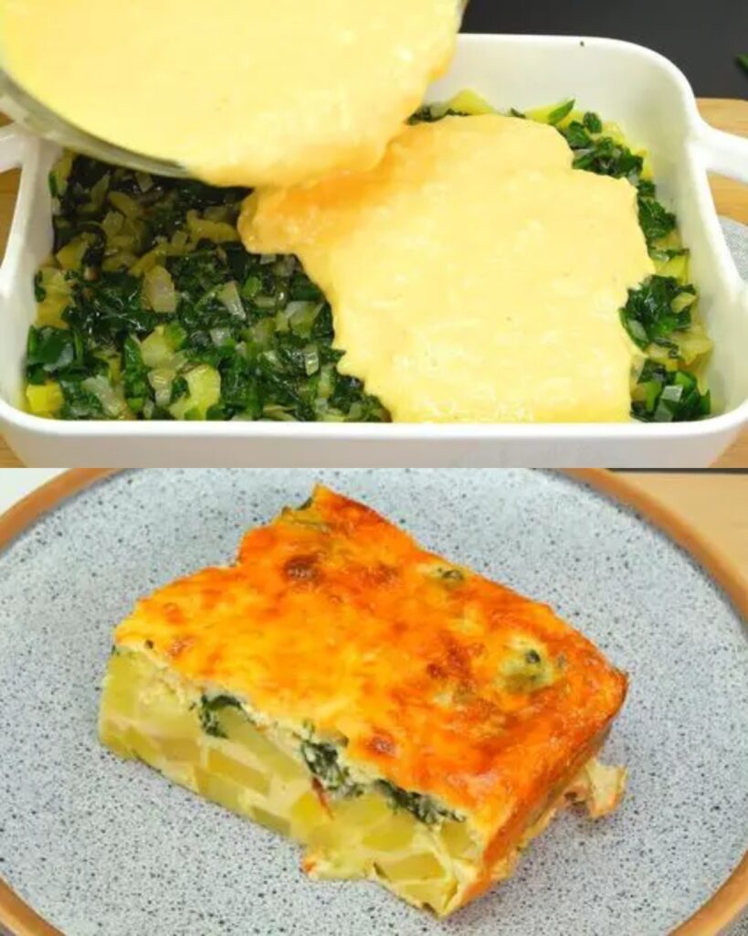 Spanish-Inspired Egg and Spinach Skillet finished dish