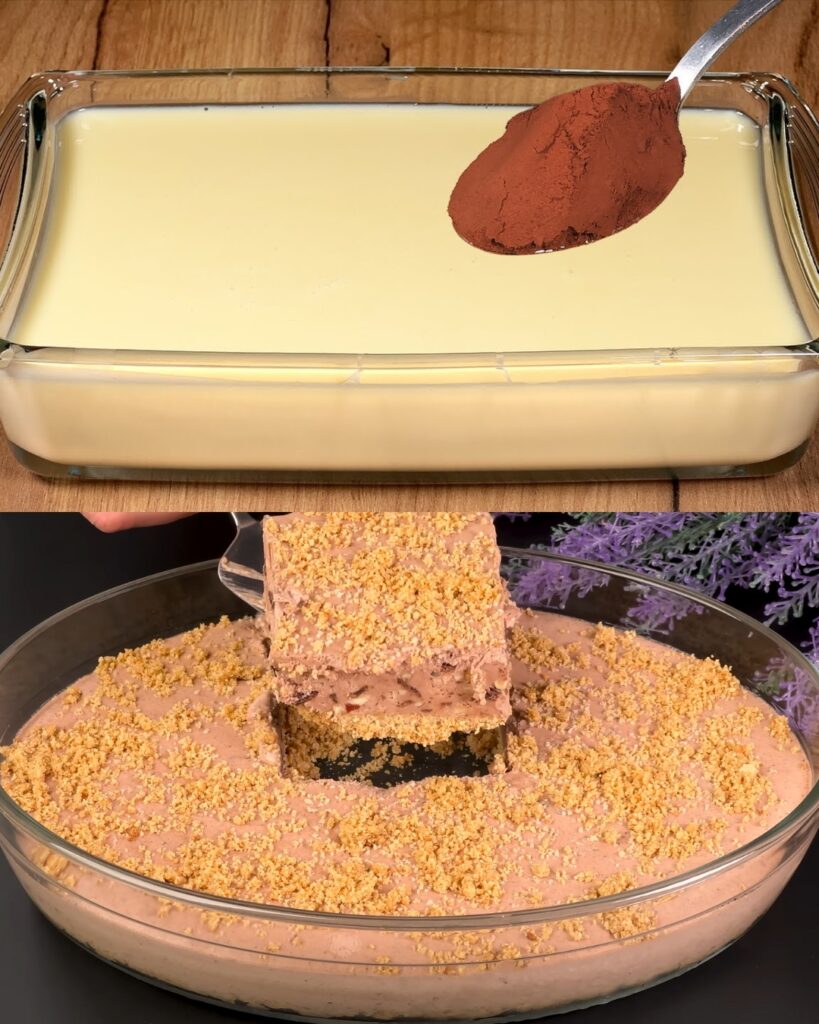 No-Bake Chocolate Hazelnut Dessert finished dish