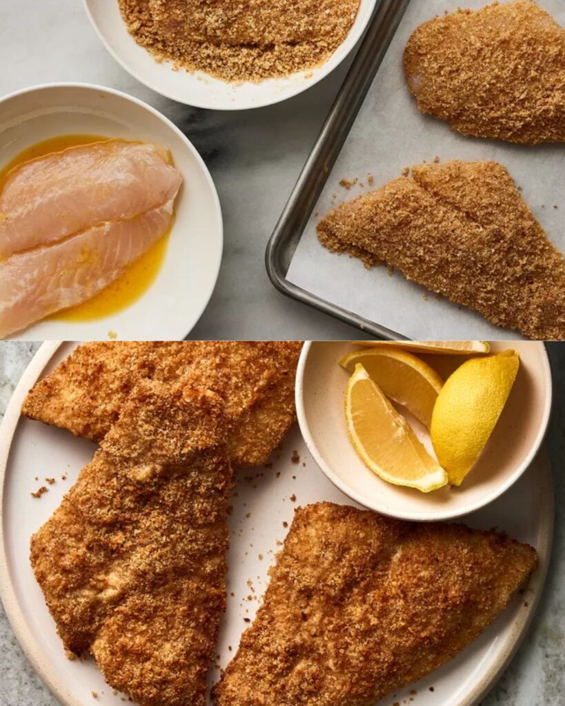Air-Fried Crumbed Fish