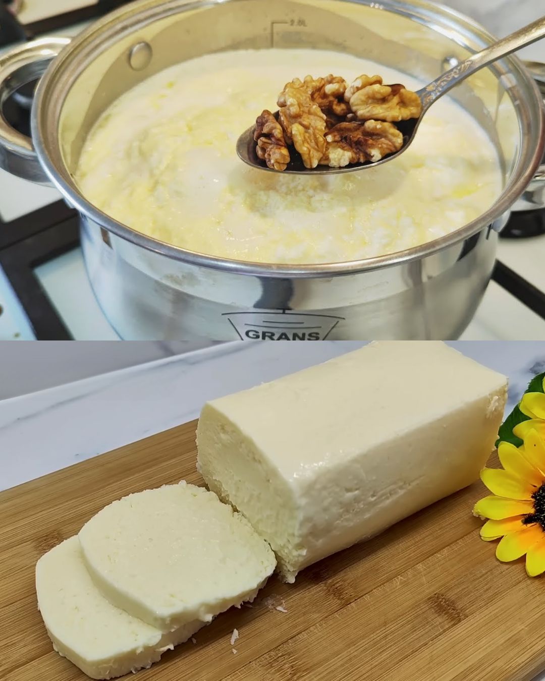 Homemade Cheese with Walnuts Recipe