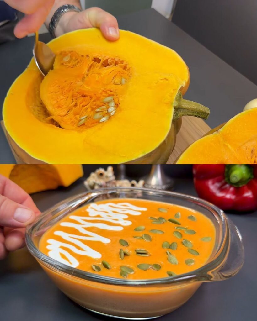 Creamy Pumpkin Soup Recipe finished dish