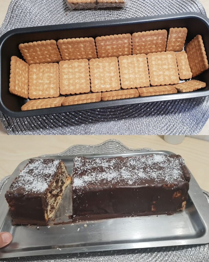 No-Bake Chocolate Biscuit Cake