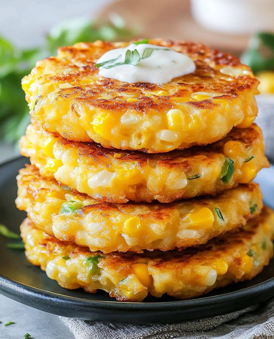 Cheesy Corn Fritters: A Crispy, Cheesy Delight