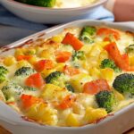 Broccoli and Vegetable Casserole with Yogurt Mustard Sauce Broccoli and Vegetable Casserole with Yogurt Mustard Sauce