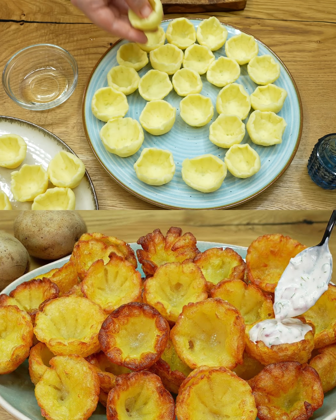 Crispy Potato Patties with Guacamole Sauce