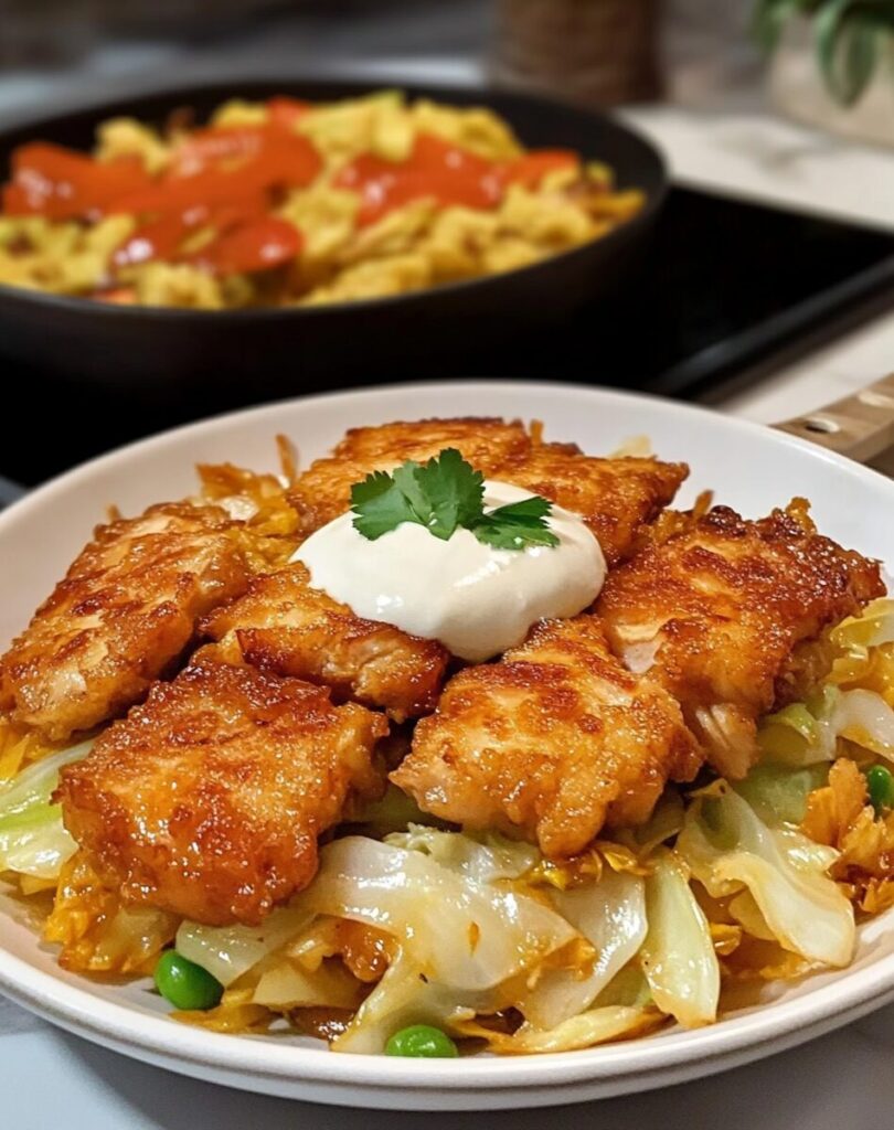 Crispy Chicken and Cabbage Stir-Fry
