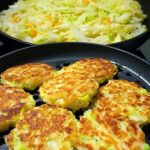 Cabbage and Rice Cheese Patties