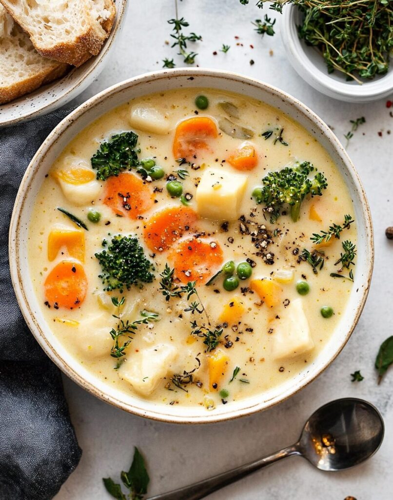 One-Pot Creamy Vegetable Soup
