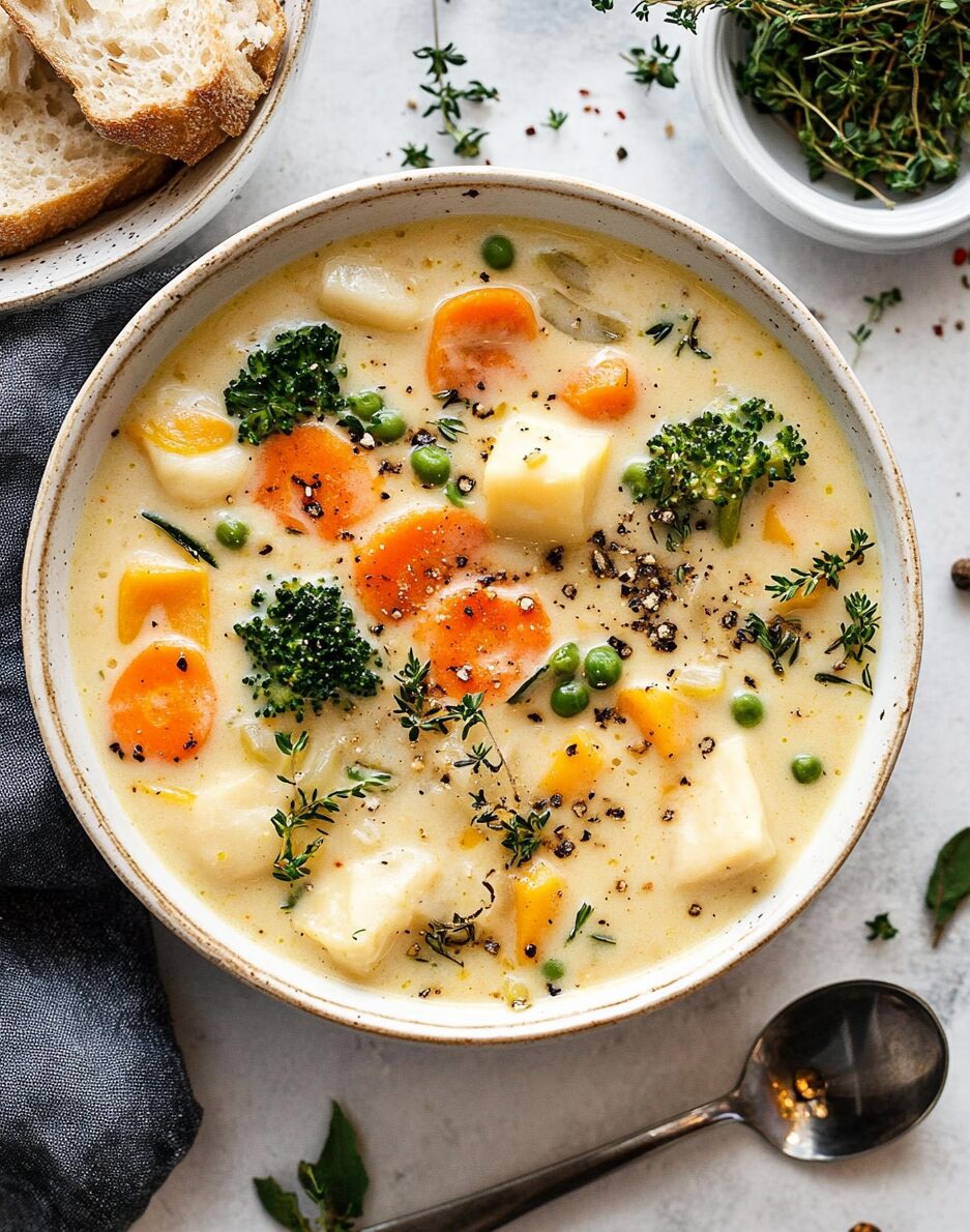 One-Pot Creamy Vegetable Soup