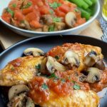 Cheesy Chicken with Mushrooms and Creamy Tomato Sauce Cheesy Chicken with Mushrooms and Creamy Tomato Sauce