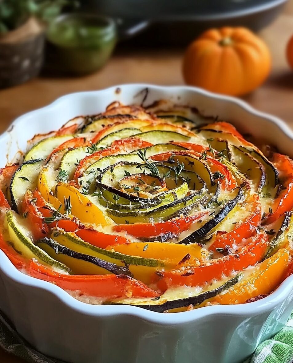 Vegetable Casserole with Parmesan and Herbs