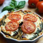 Title: Baked Eggplant Spinach and Ricotta Casserole Title: Baked Eggplant Spinach and Ricotta Casserole