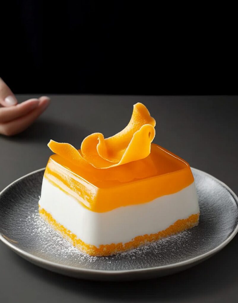 Creamy Pumpkin Orange Dessert with Agar-Agar