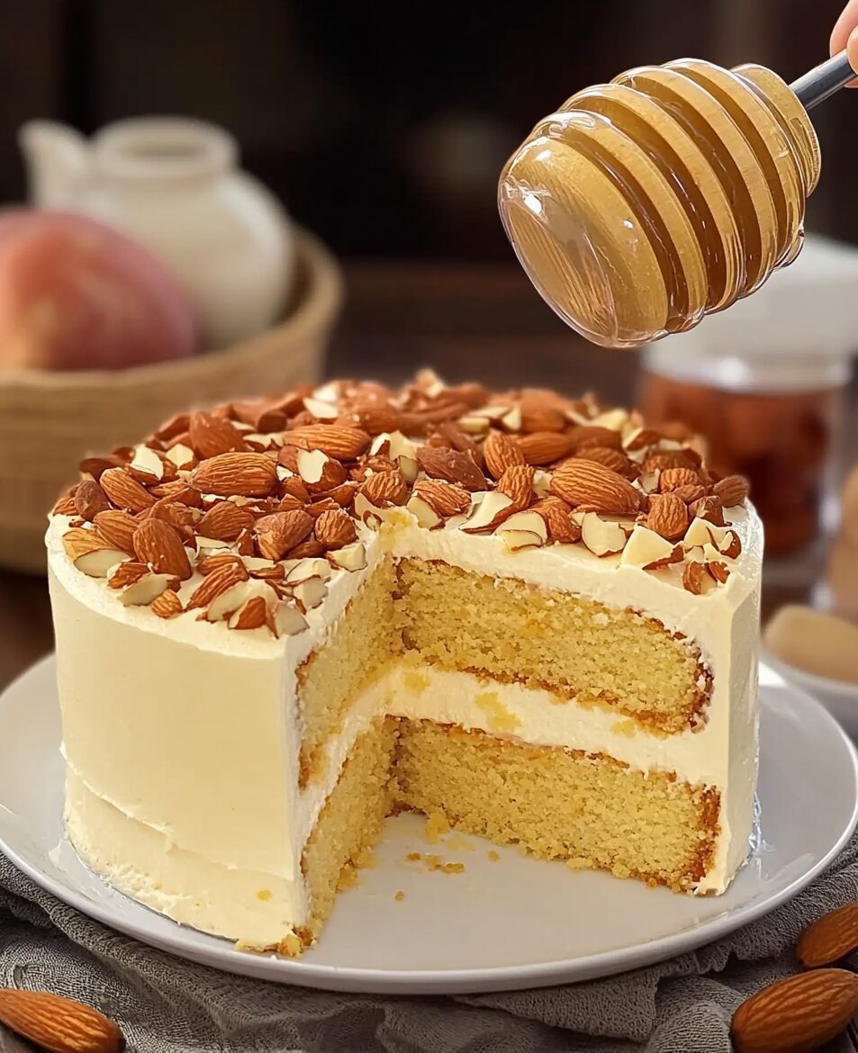 Honey Almond Cream Cake