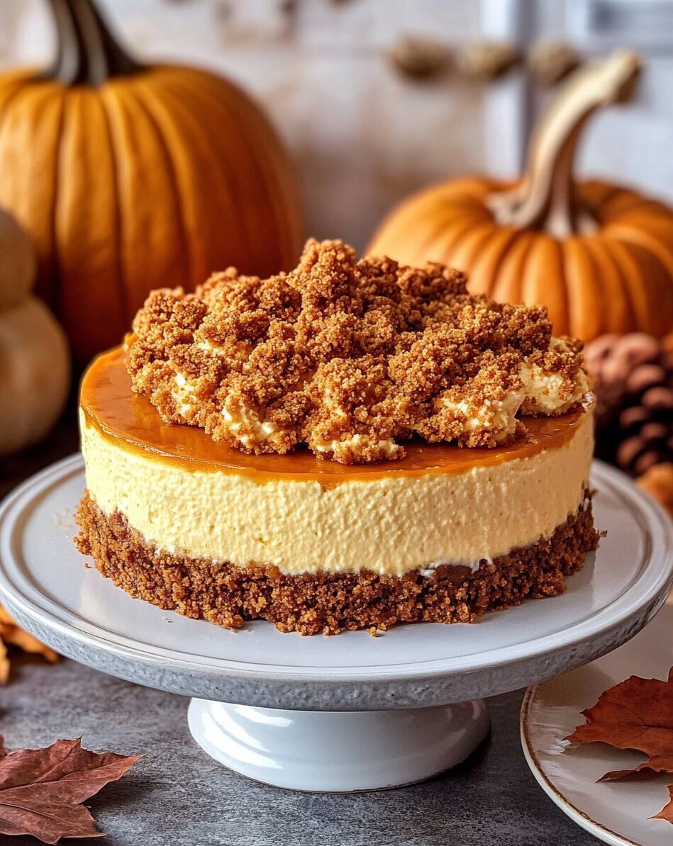 Pumpkin Streusel Cheesecake