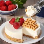 Delicious No-Bake Cheesecake with Waffle Crust Delicious No-Bake Cheesecake with Waffle Crust
