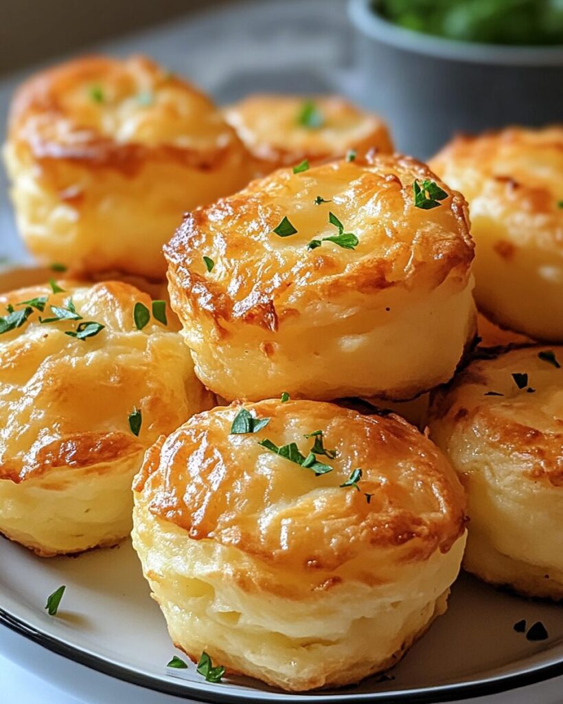 Cheesy Mashed Potato Puffs