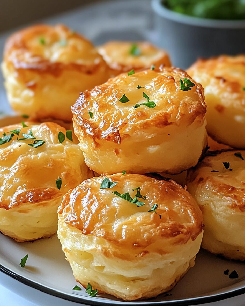 Cheesy Mashed Potato Puffs