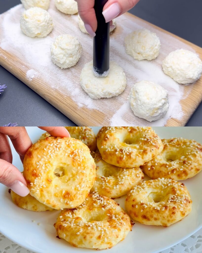 Cottage Cheese Bagels finished dish