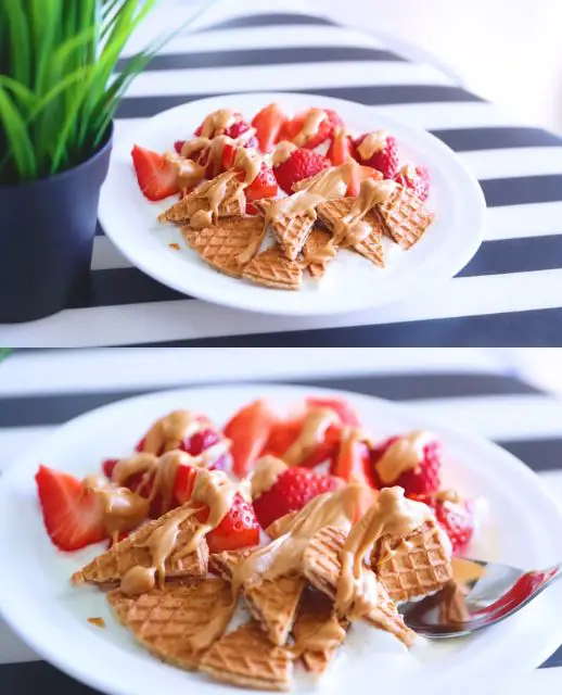 Protein Waffle Yogurt Bowl