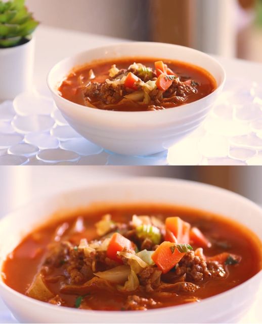 Hearty Cabbage and Beef Soup
