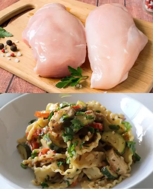 High Protein Creamy Chicken Pasta