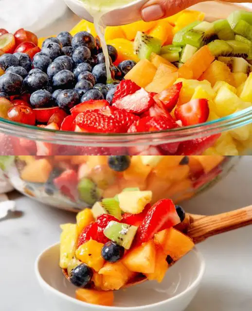 Honey Lime Fresh Fruit Salad