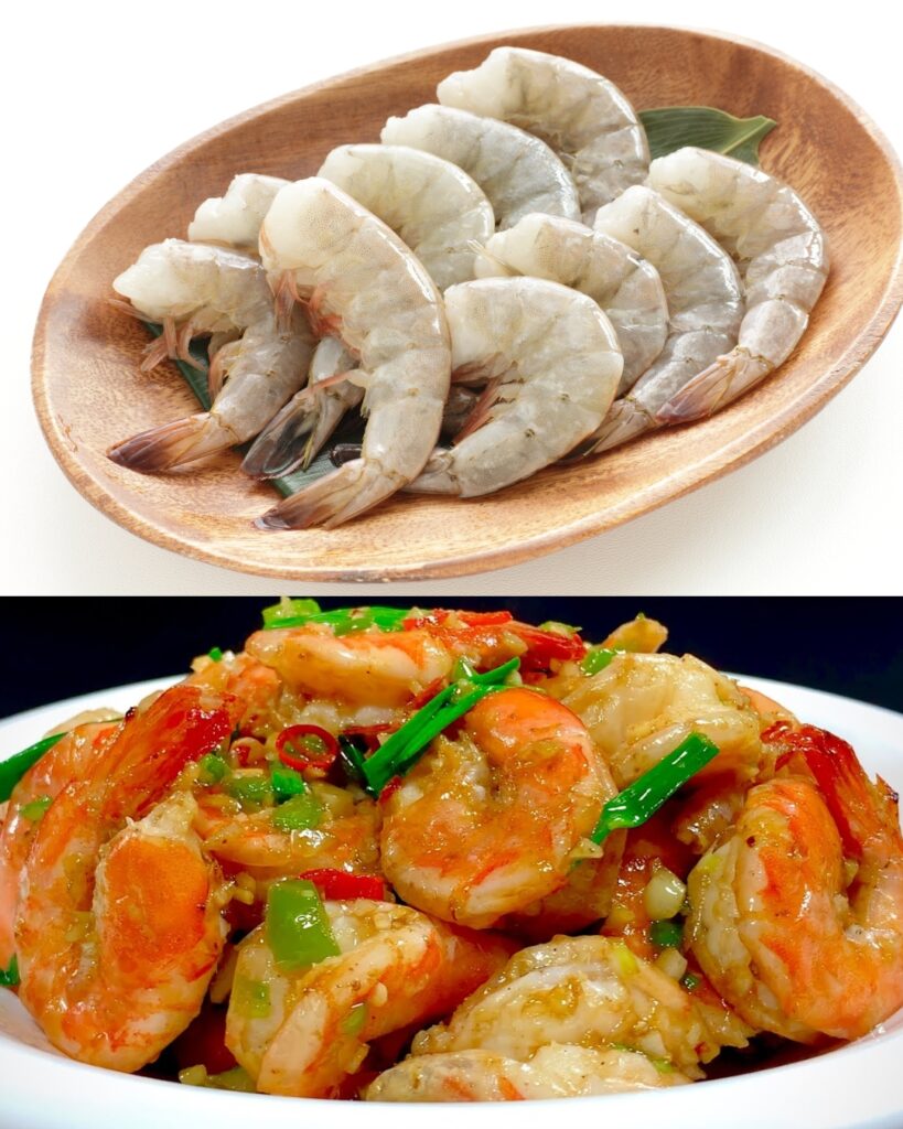 Garlic Prawns with Peppers