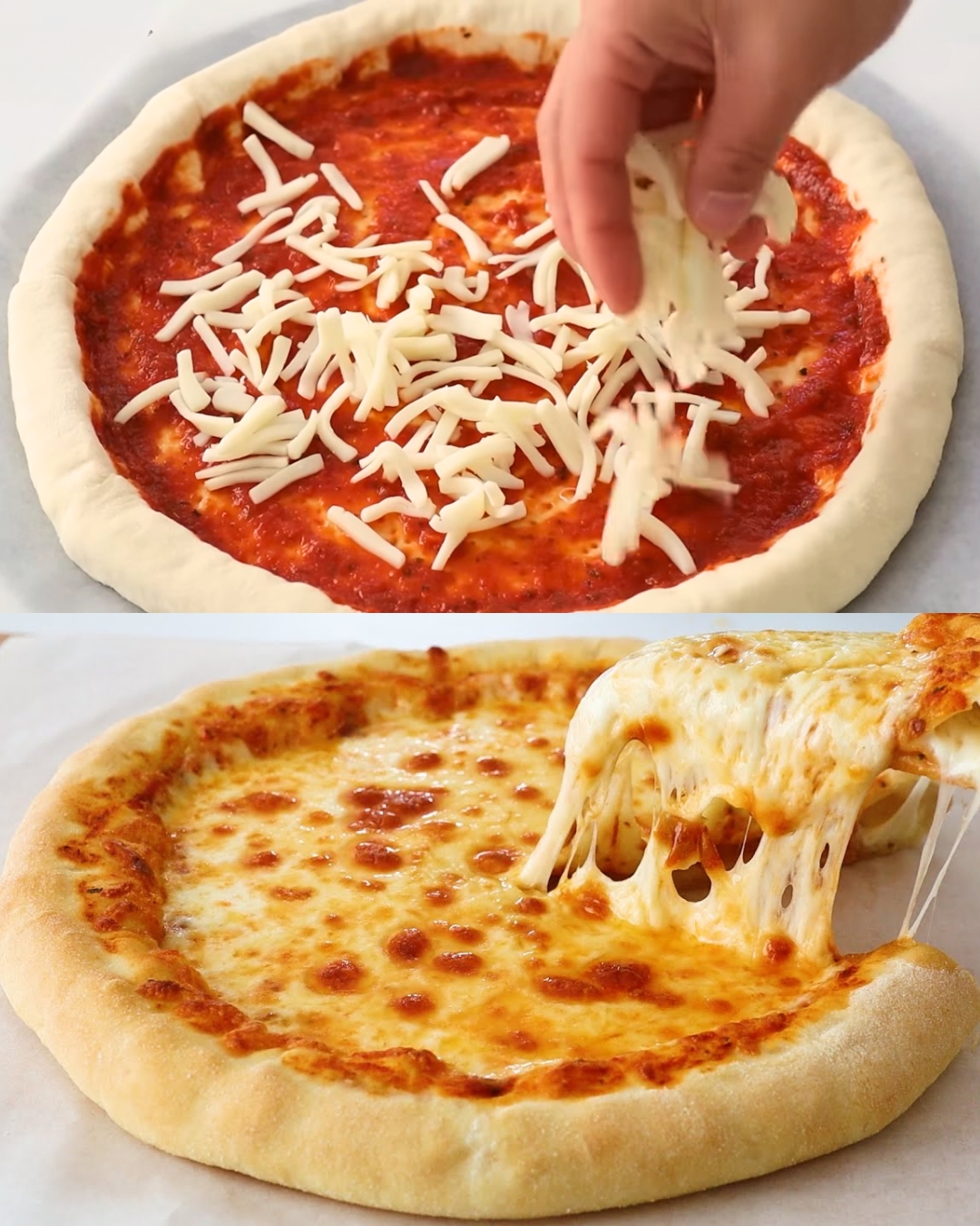 Mozzarella-Stuffed Crust Pizza