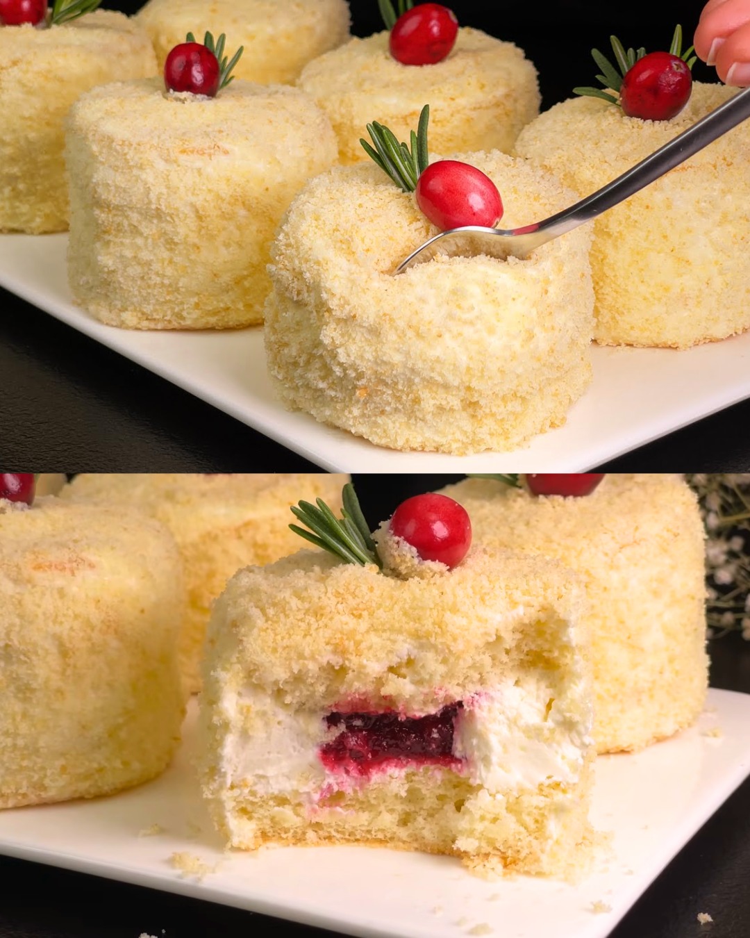 Light and Fluffy Cherry Cream Delight