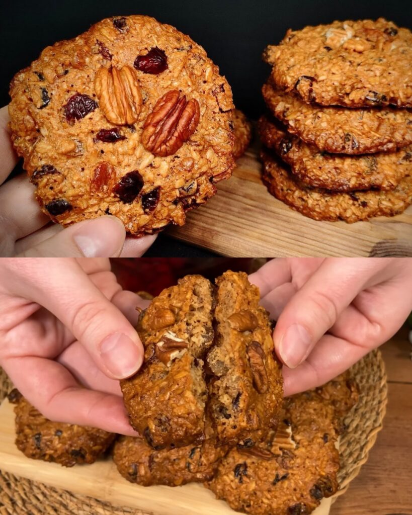 Crispy & Chewy Oatmeal Cookies Duo with a Refreshing Apple-Cinnamon Green Tea