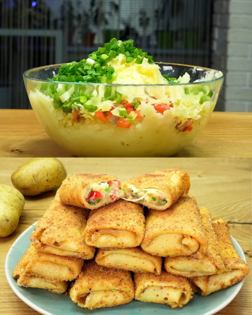 Roasted Potatoes with Vegetables and Cheese