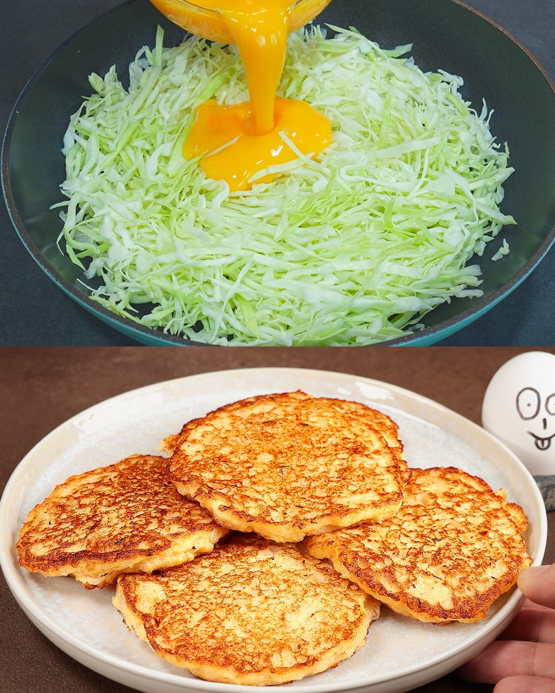 Savory Cabbage Breakfast Fritters Recipe