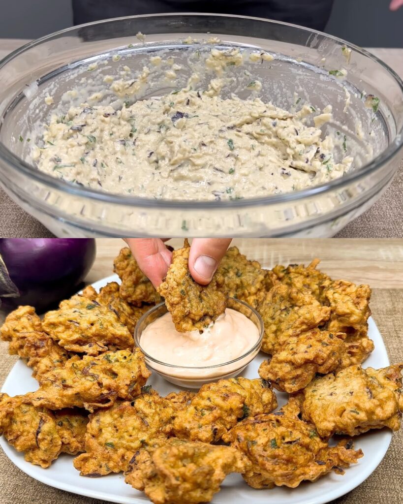 Grated Eggplant Fritters